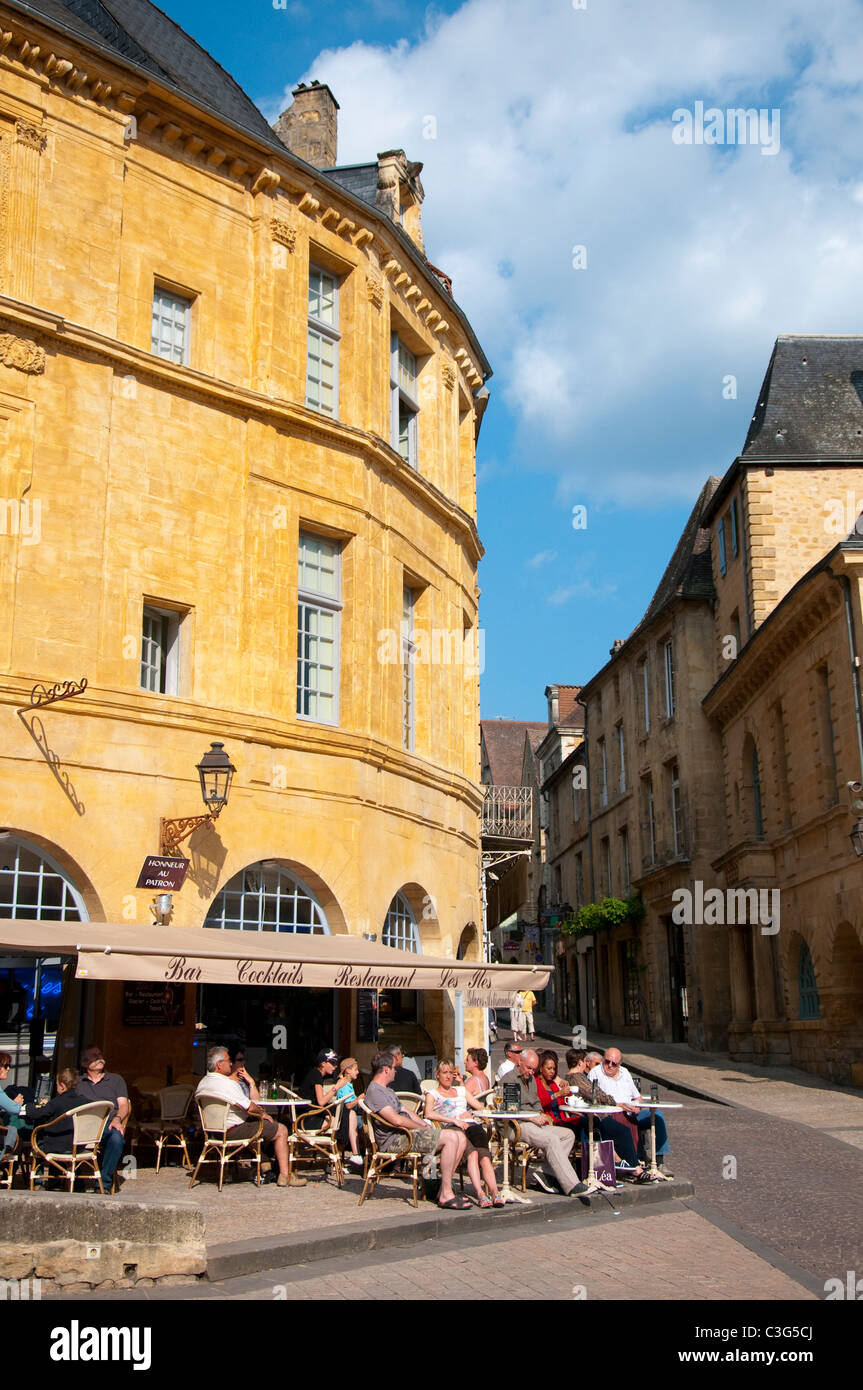 Place De La Liberte in Sarlat, Dordogne Aquitanien Frankreich Stockfoto