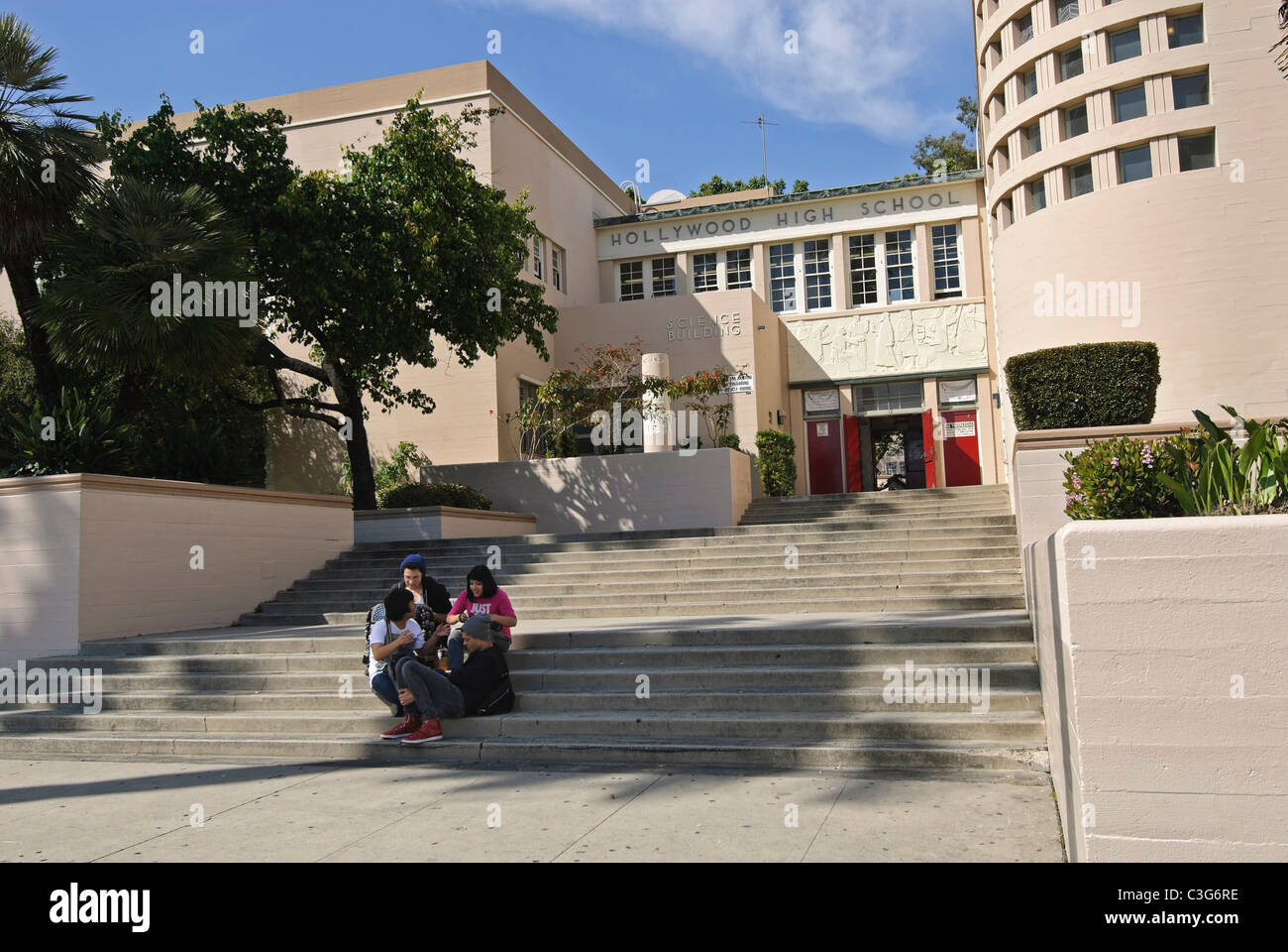 Der Hollywood High School Stockfotografie Alamy