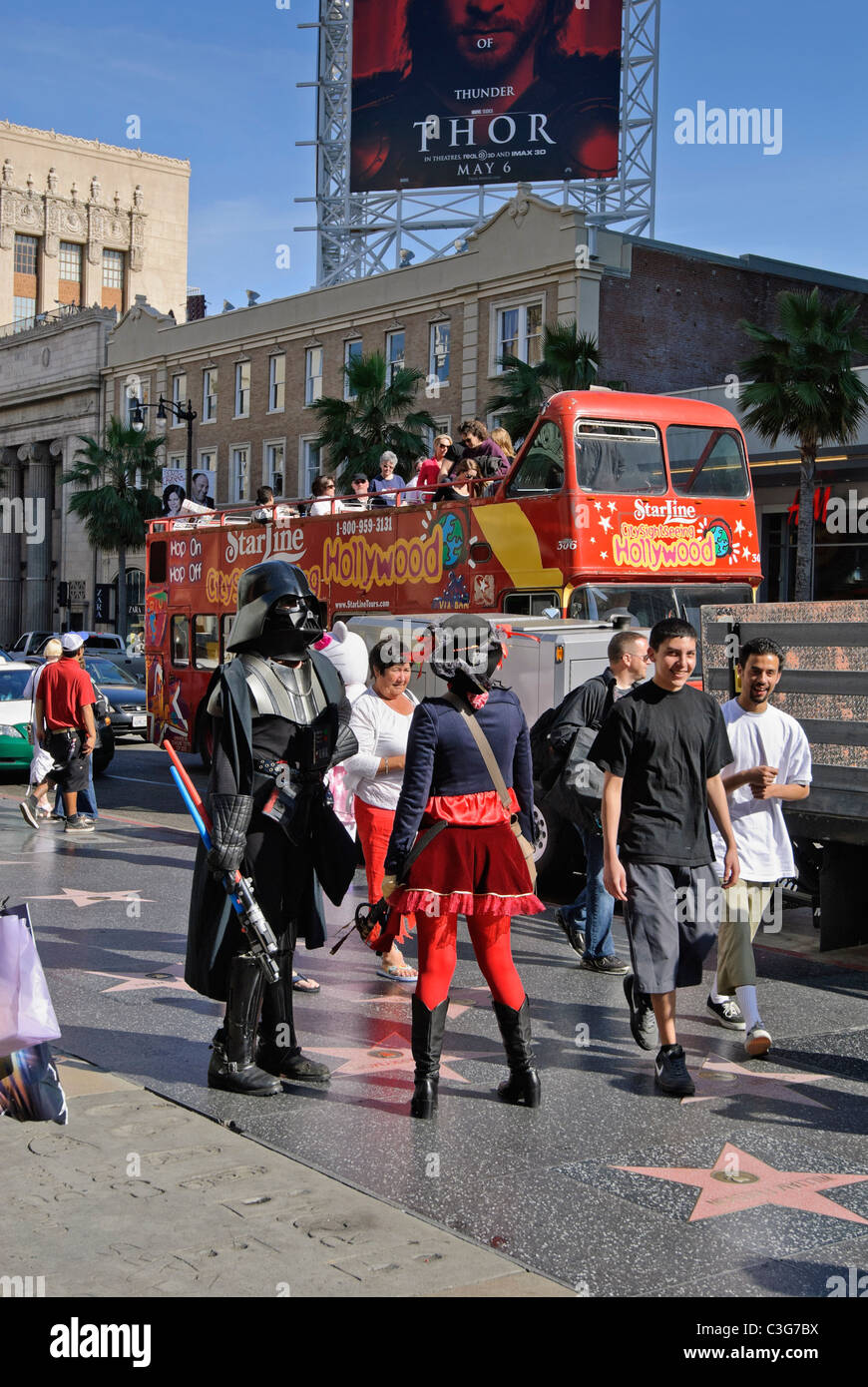 Graumans Chinese Theatre in Hollywood, Kalifornien. Stockfoto