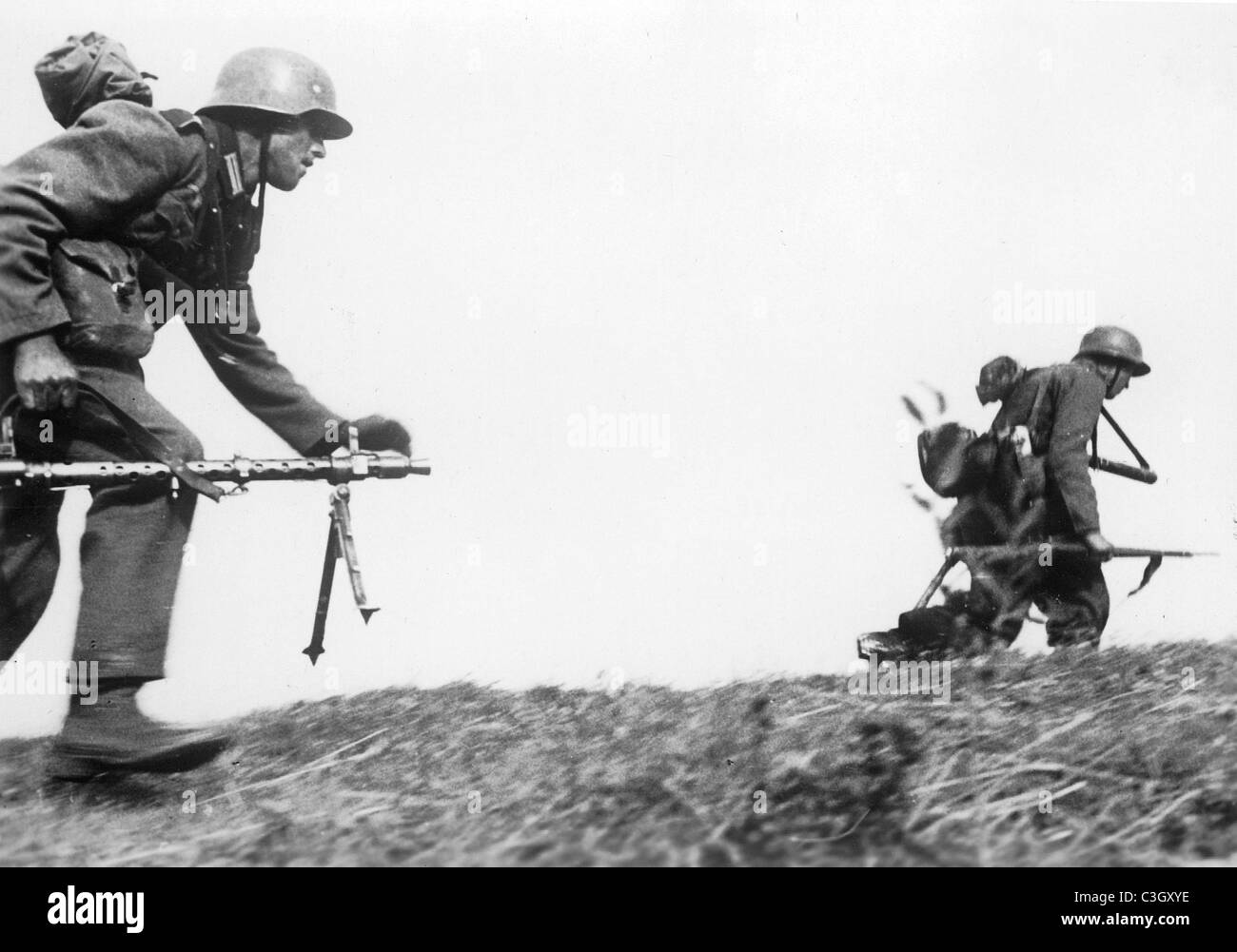 Deutsche Soldaten im Kampf an der Ostfront, 1941 Stockfoto