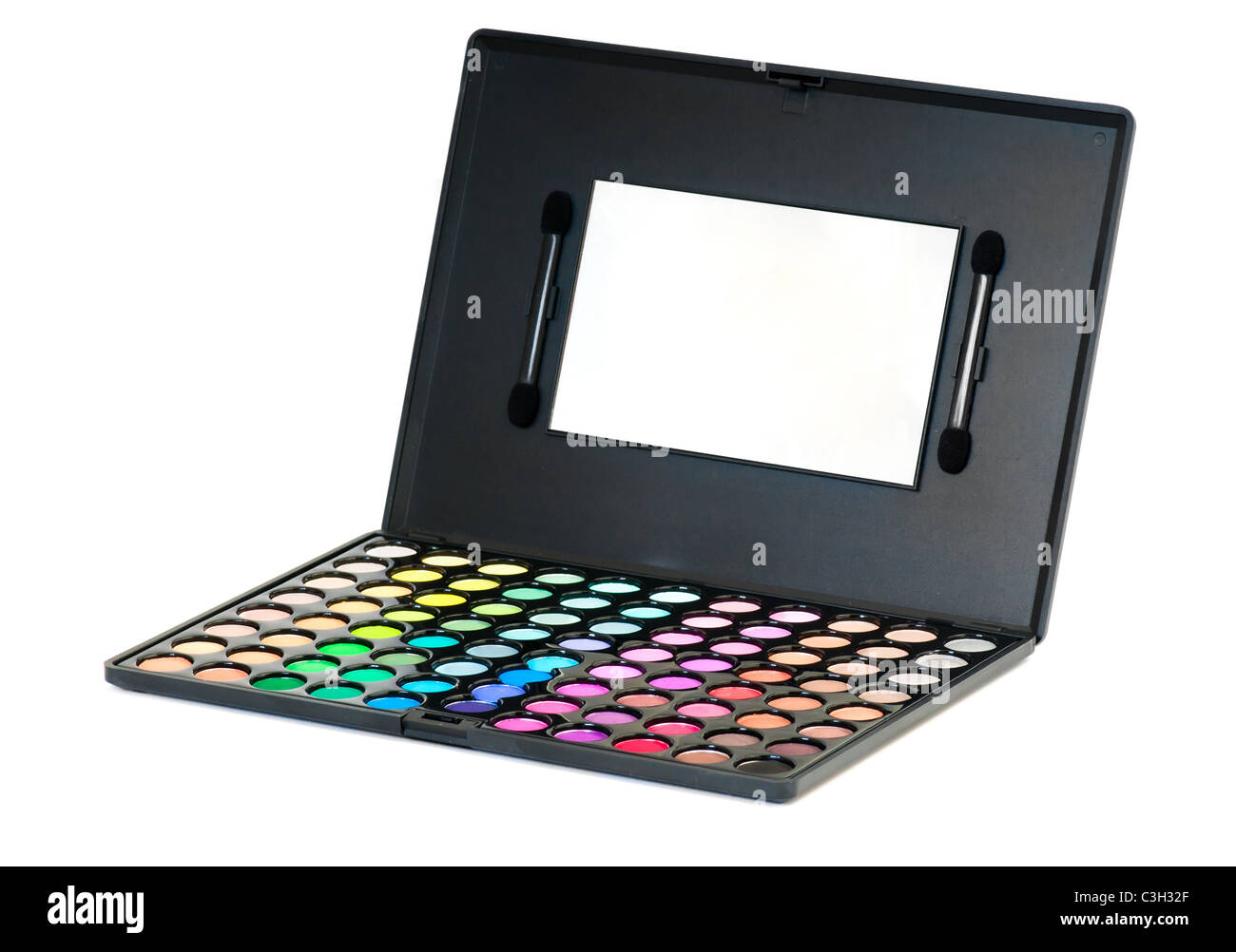 Make-up Lidschatten isoliert auf weiss Stockfoto