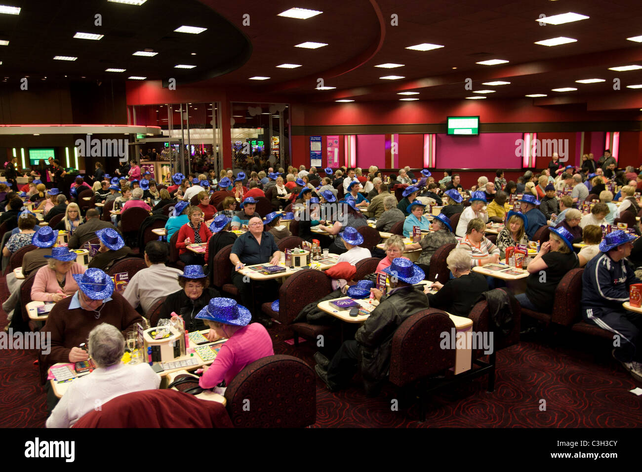 Eröffnungsabend des Mecca Bingo Clubs in Oldbury, West Midlands Stockfoto