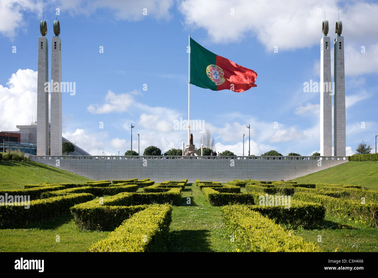 Marques de Pombal Platz, Lissabon, Portugal Stockfoto