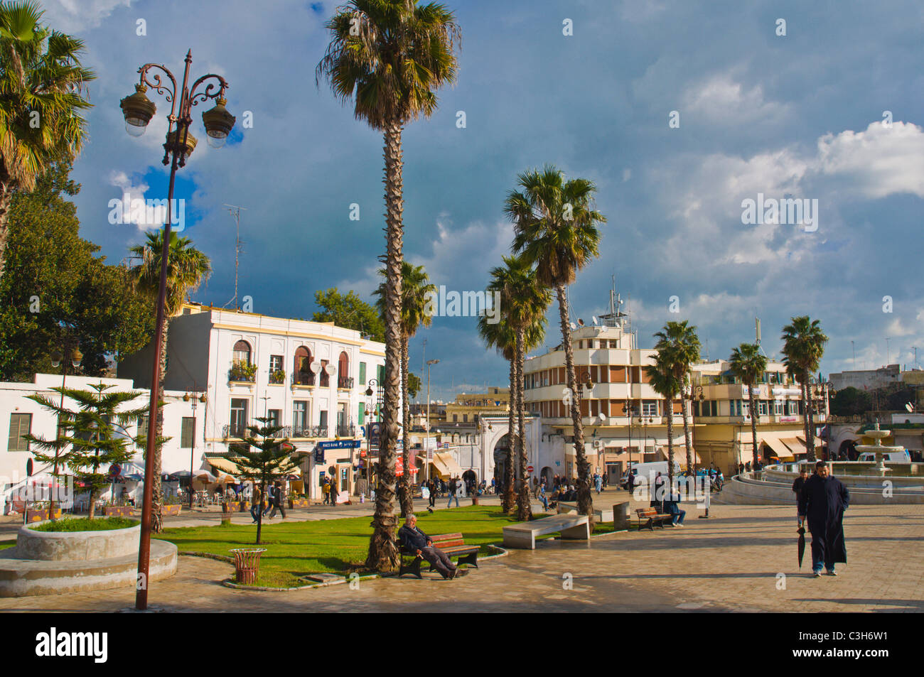 Le Grand Socco square Tanger Marokko in Nordafrika Stockfoto