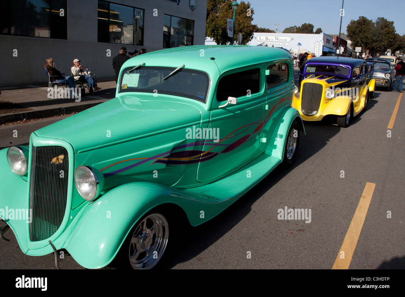 Hot-Rod Autos Stockfoto