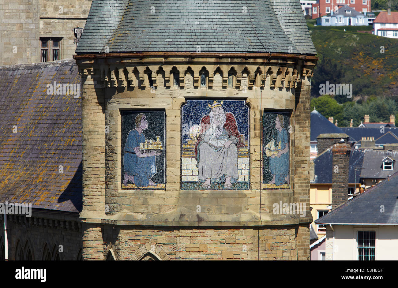 Old College, Aberystwyth University, Aberystwyth, Ceredigion, Wales, UK Stockfoto