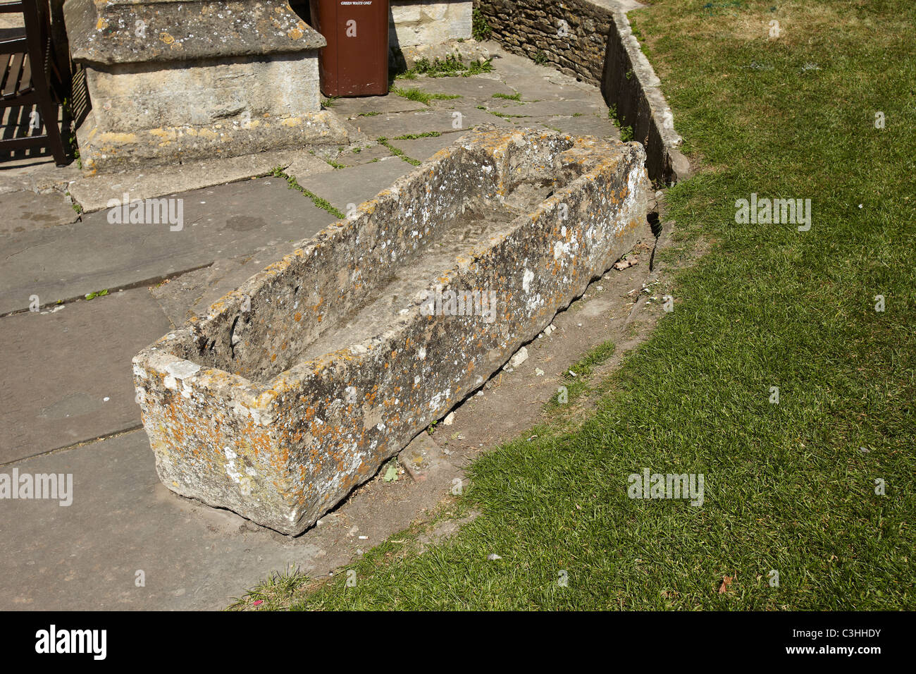 Stein, Sarg Malmesbury Abtei Malmesbury, Wiltshire, England, UK Stockfoto