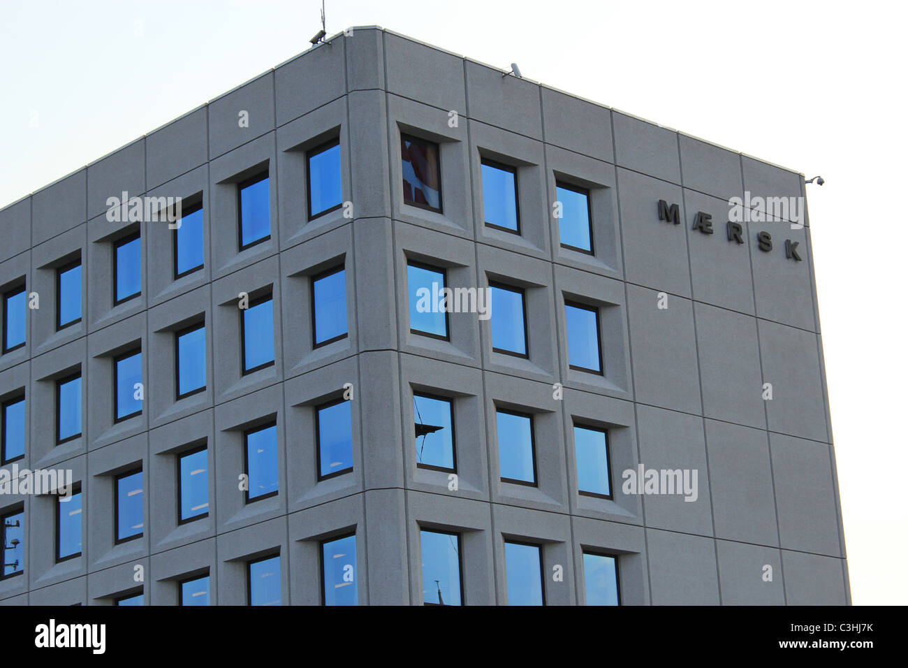 Nahaufnahme des Hauptquartiers von Mærsk, Kopenhagen, Dänemark Stockfoto