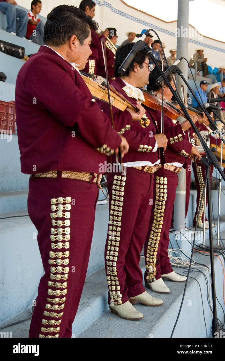 Mexiko. Mariachi in der Rodeo. Stockfoto