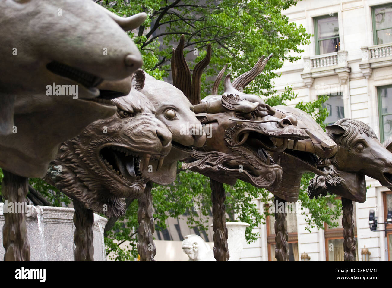 BronzeSkulpturen "Zodiac Heads" chinesischen Künstlers Ai Weiwei in