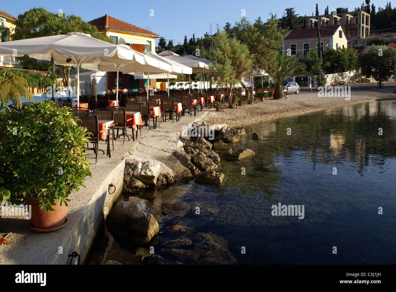 Dorf Fiscardo, Kefalonia, Griechenland Stockfoto