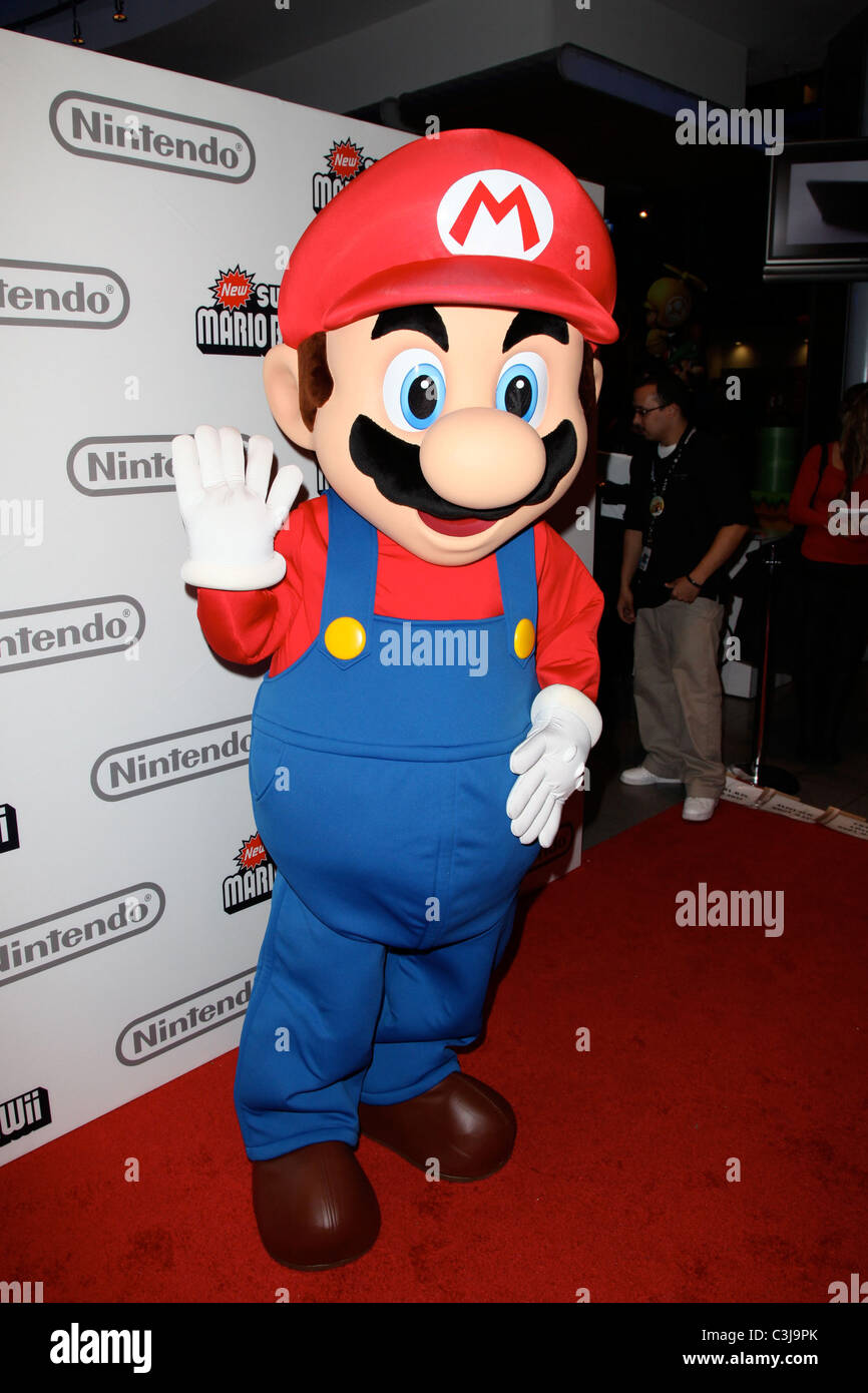 Mario 25 Jahre Mario Feier auf der Nintendo World Store New York City, USA - 12.11.09 Stockfoto