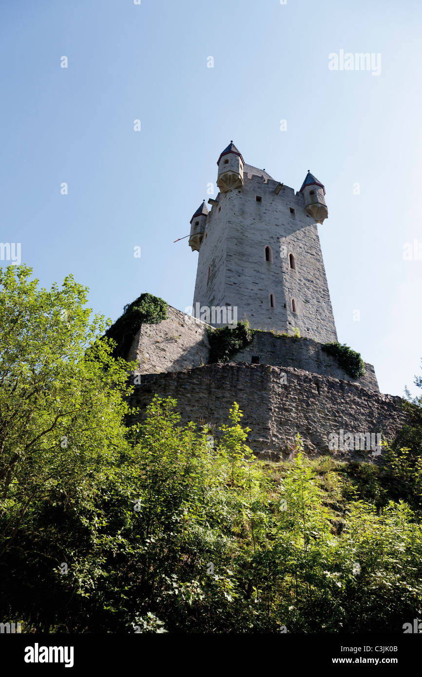 Europa, Deutschland, Rheinland-Pfalz, Burg Nassau Stockfoto