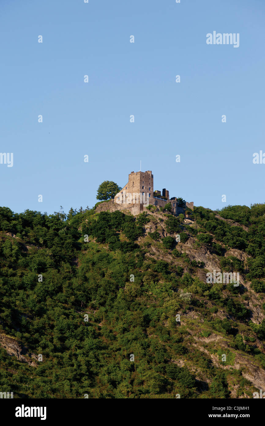 Europa, Deutschland, Rheinland-Pfalz, Blick auf Burg liebenstein Stockfoto