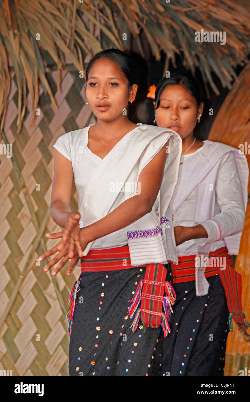 Tai Phakealso Phakial Stämme, Namdapha Eco Kulturfestival, Miao Arunachal Pradesh, Indien Stockfoto