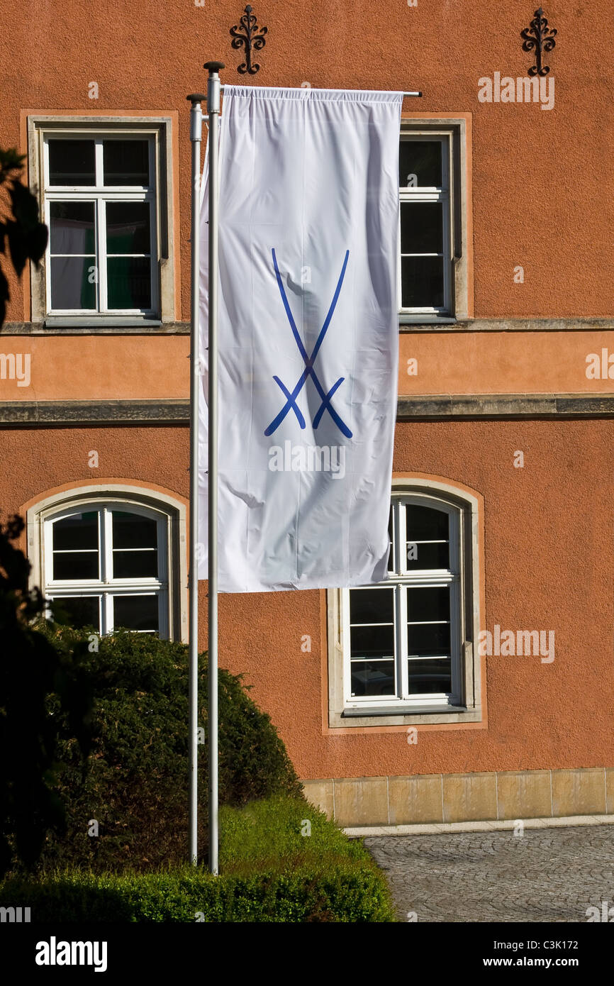 Meißen-staatliche Porzellan-Manufaktur; Meißen, Sachsen, Deutschland, Europa Stockfoto