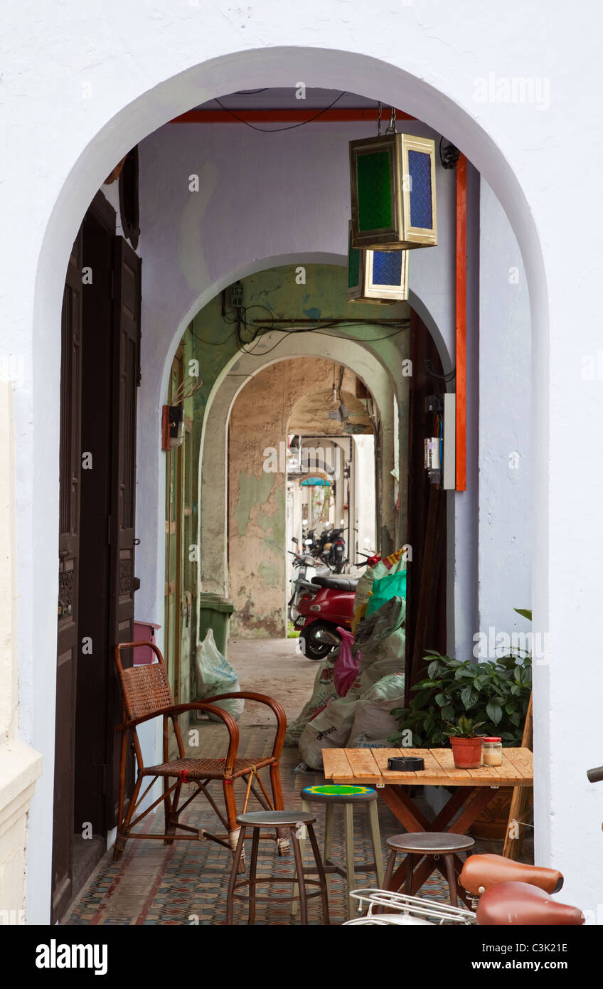 Straßen im alten Georgetown, Penang Stockfoto Straßen im alten Georgetown, Penang Stockfoto