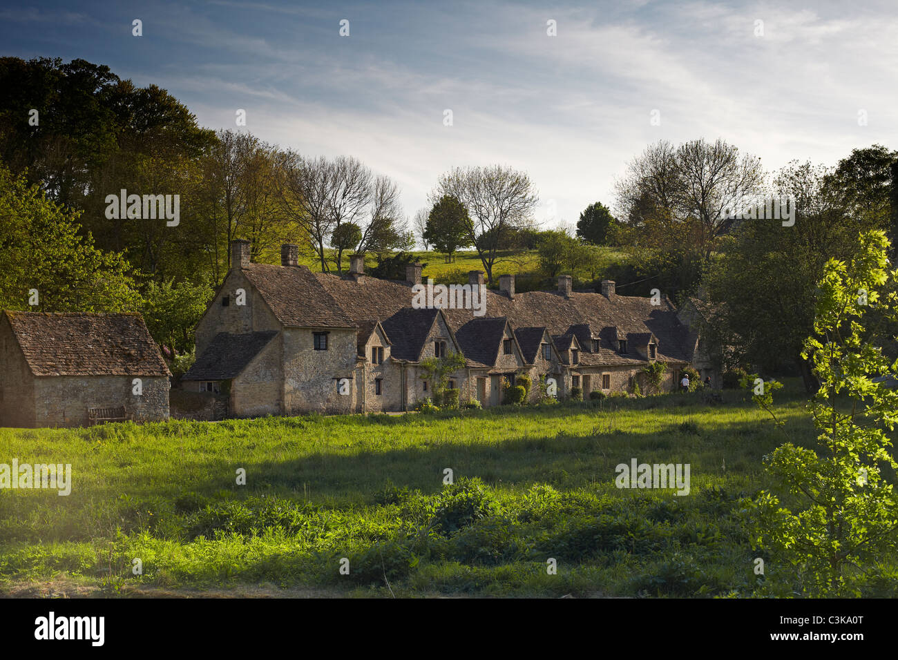 Arlington Row, das Dorf von Bibury, die Cotswolds, England, UK Stockfoto