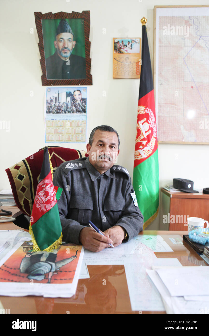 Abdul Rahman Aqtash. Kopf-NDS und Dept Polizei Chef Kunduz Stockfoto
