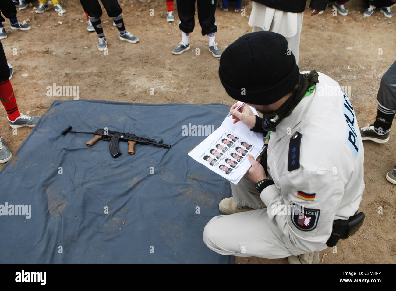 Polizei-Ausbildungszentrum in Kunduz von deutschen Armee Stockfoto