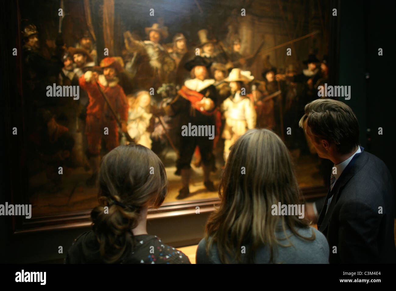 "De Nachtwacht" (Rembrandt) im Rijksmuseum Stockfoto