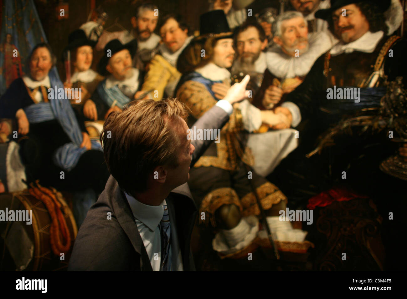 "De Nachtwacht" (Rembrandt) im Rijksmuseum Stockfoto