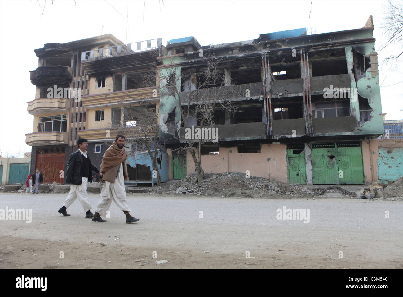 Schlag Aufbau von Terroristen in Kunduz Stockfoto