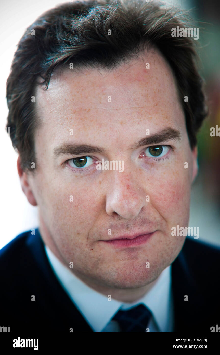 Britische Schatzkanzler, Rt Hon George Osborne MP. Stockfoto