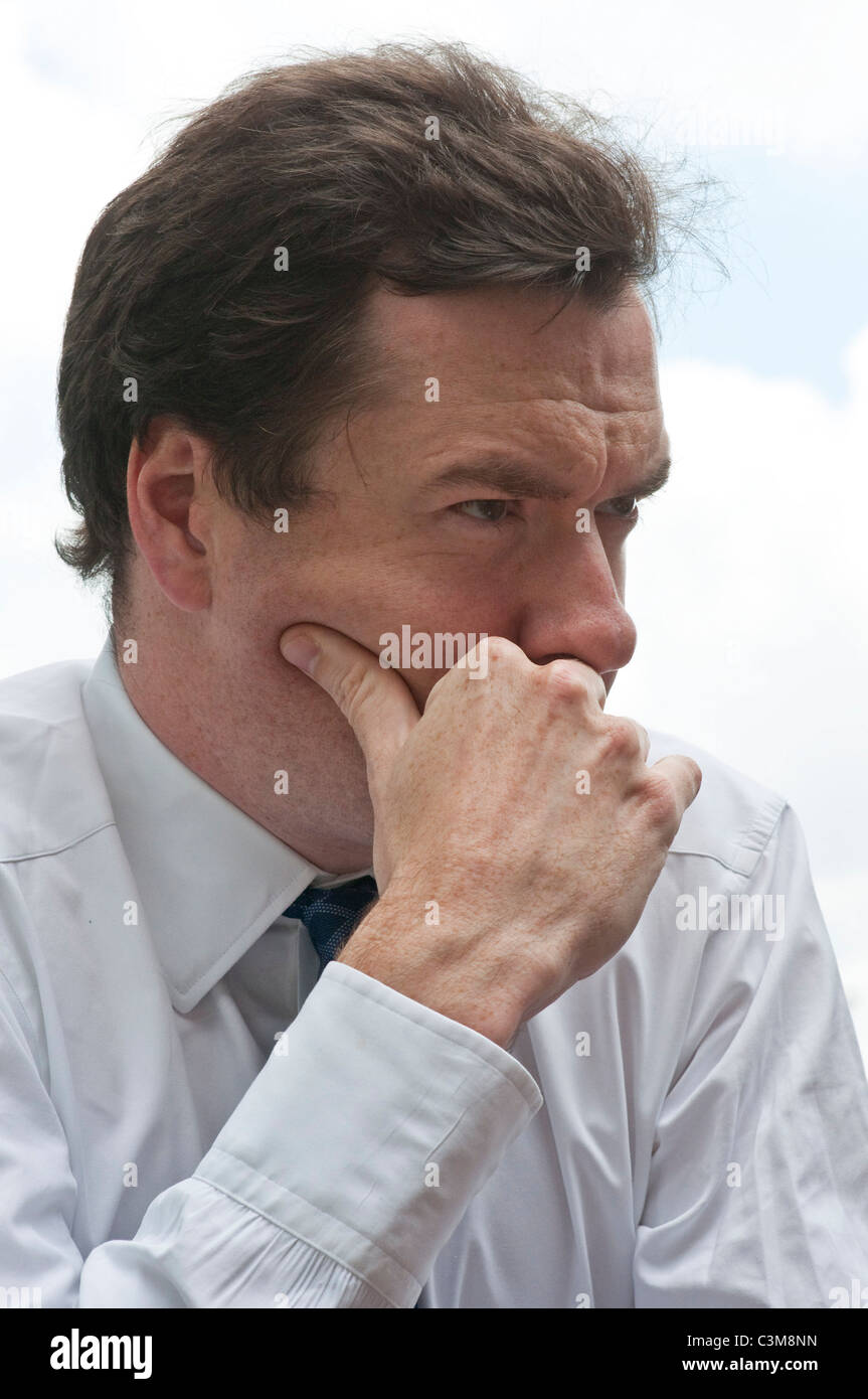 Britische Schatzkanzler, Rt Hon George Osborne MP. Stockfoto