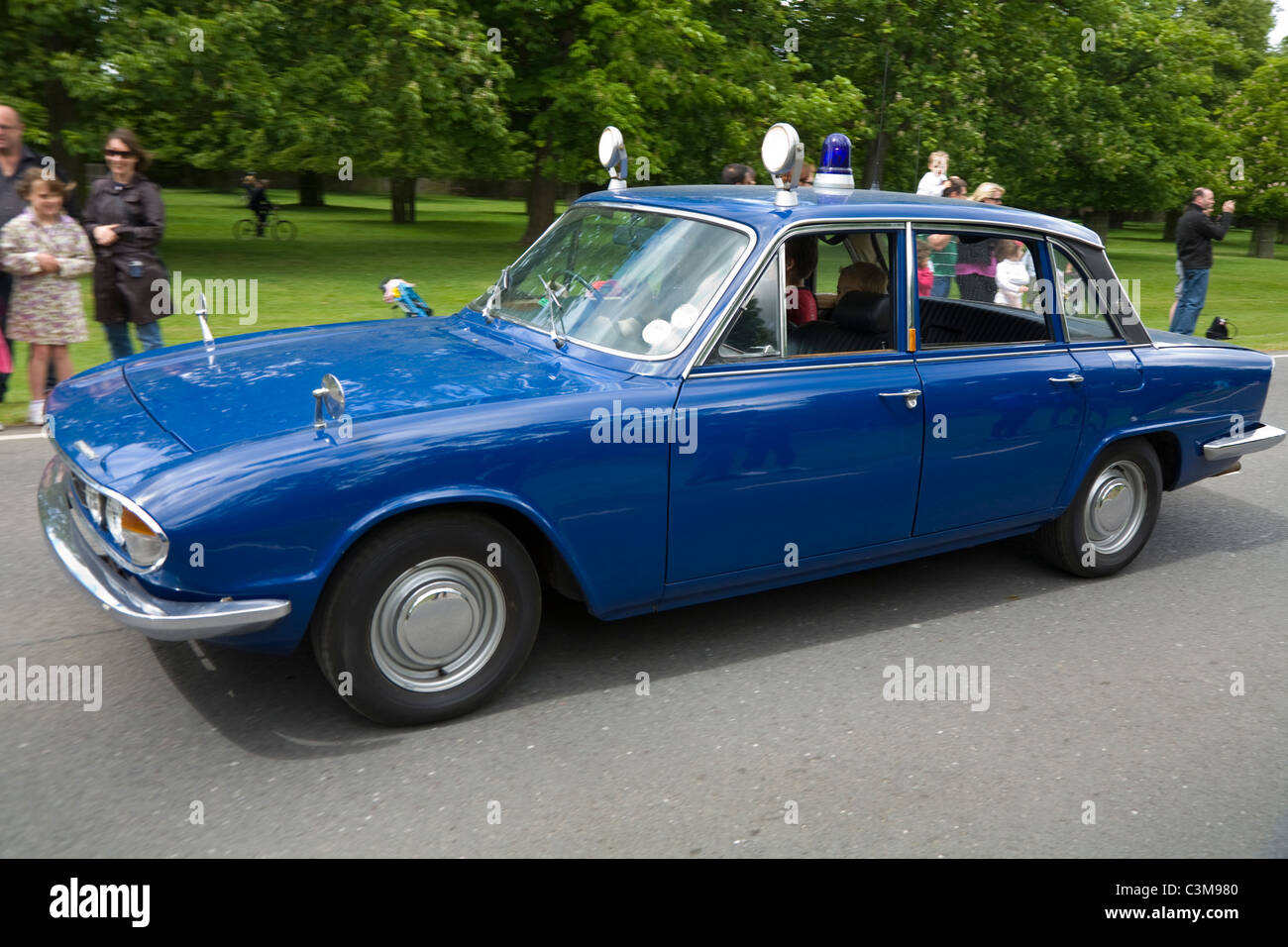 70er Jahre Triumph 2.5 PI Mark II / Mk II Polizeiauto. Stockfoto