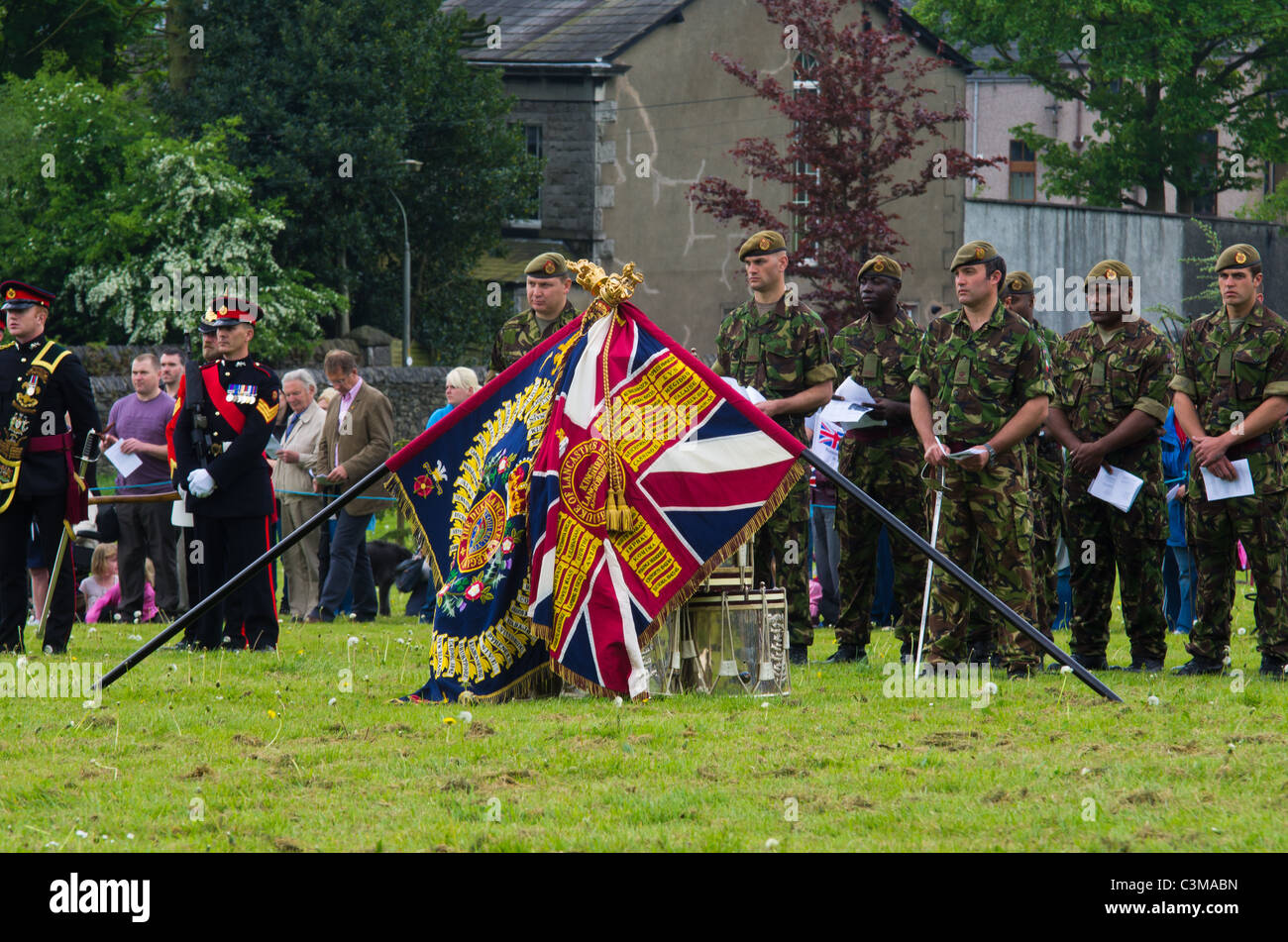 Freiheit von Ulverston für den Herzog von Lancaster es Regiment Stockfoto