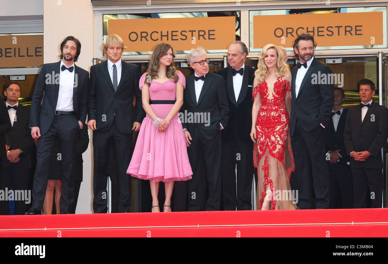 ADRIEN BRODY OWEN WILSON LEA SEYDOUX WOODY ALLEN RACHEL MCADAMS ...