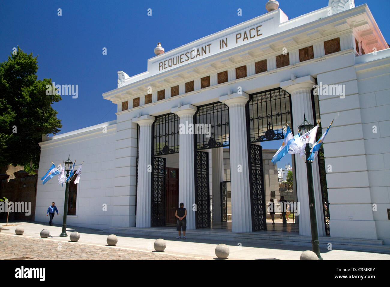 Eingang zum Friedhof La Recoleta in Buenos Aires, Argentinien. Stockfoto