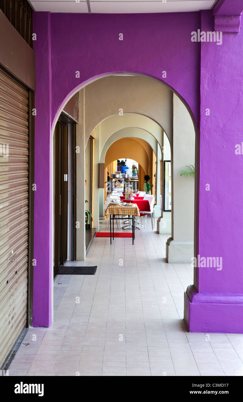 Arkaden in Georgetown, Penang Stockfoto Arkaden in Georgetown, Penang Stockfoto