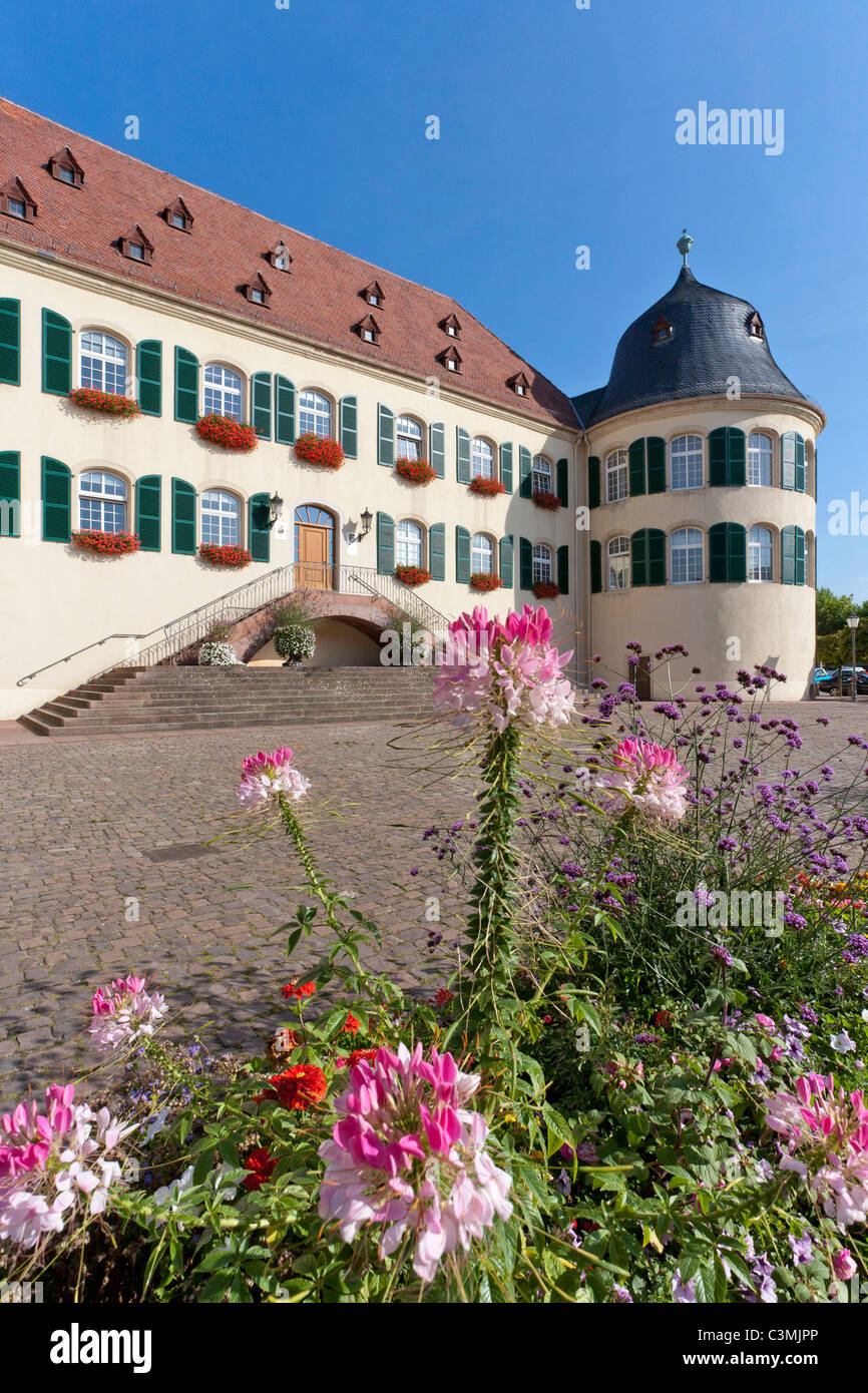 Deutschland, Rheinland-Pfalz, Pfalz, Bad Bergzabern, Blick auf Schloss im Renaissance Stil Stockfoto