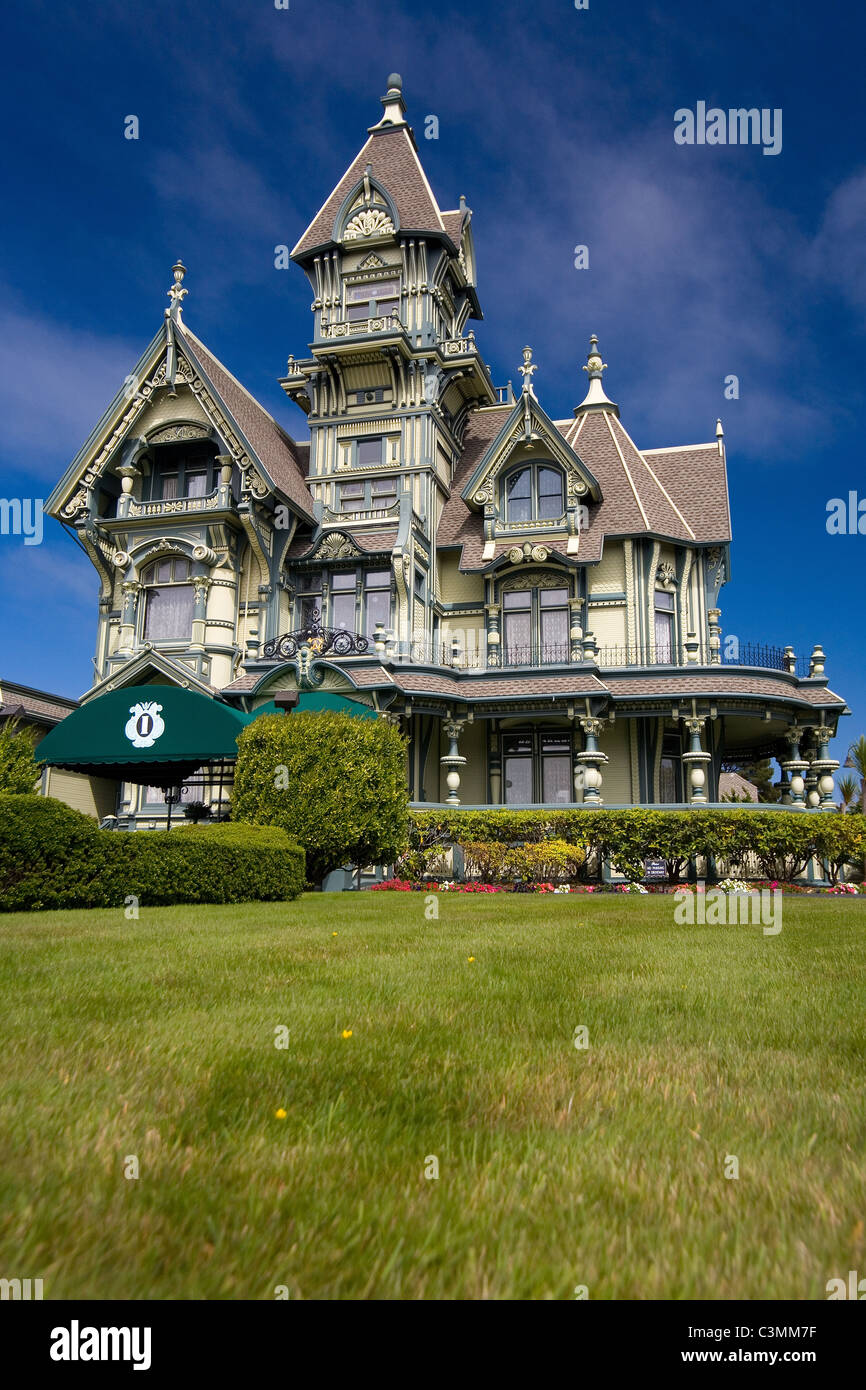 Die Carson Mansion in Eureka, Kalifornien. American Queen Anne Stil. Stockfoto