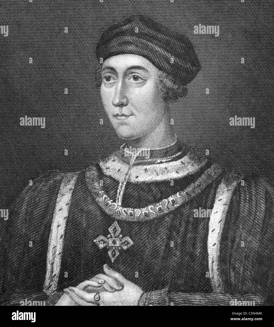 Heinrich VI. (14211471) auf Kupferstich aus dem Jahr 1830. König von