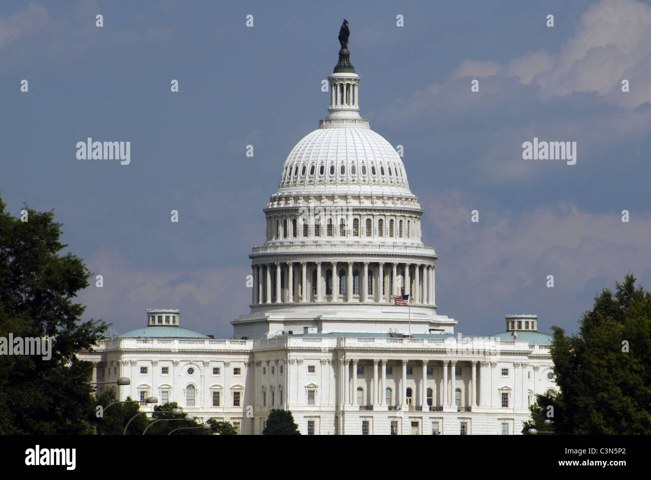 USA. Washington D.C. Das Capitol. Die Kuppel (1854-1865) von Thomas U. Walte. Stockfoto