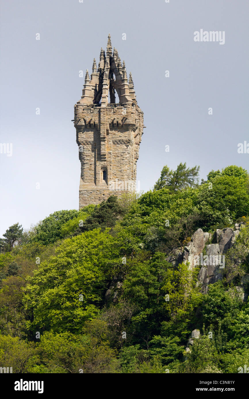 National Wallace Monument Abtei Crag Stirling scotland Stockfoto