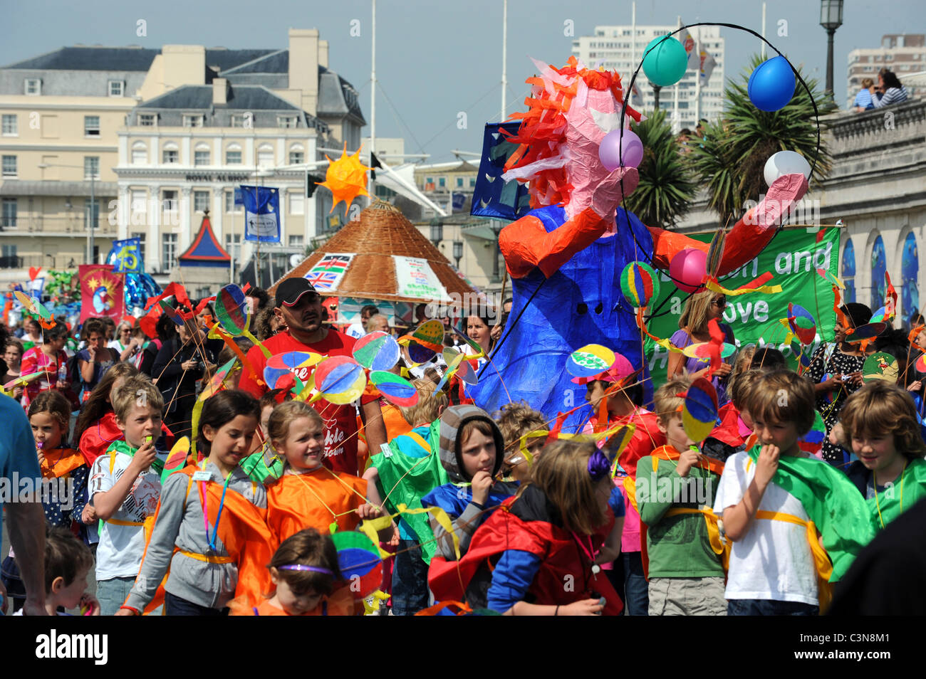 Brighton Festival Kinder Parade 2011 Stockfoto