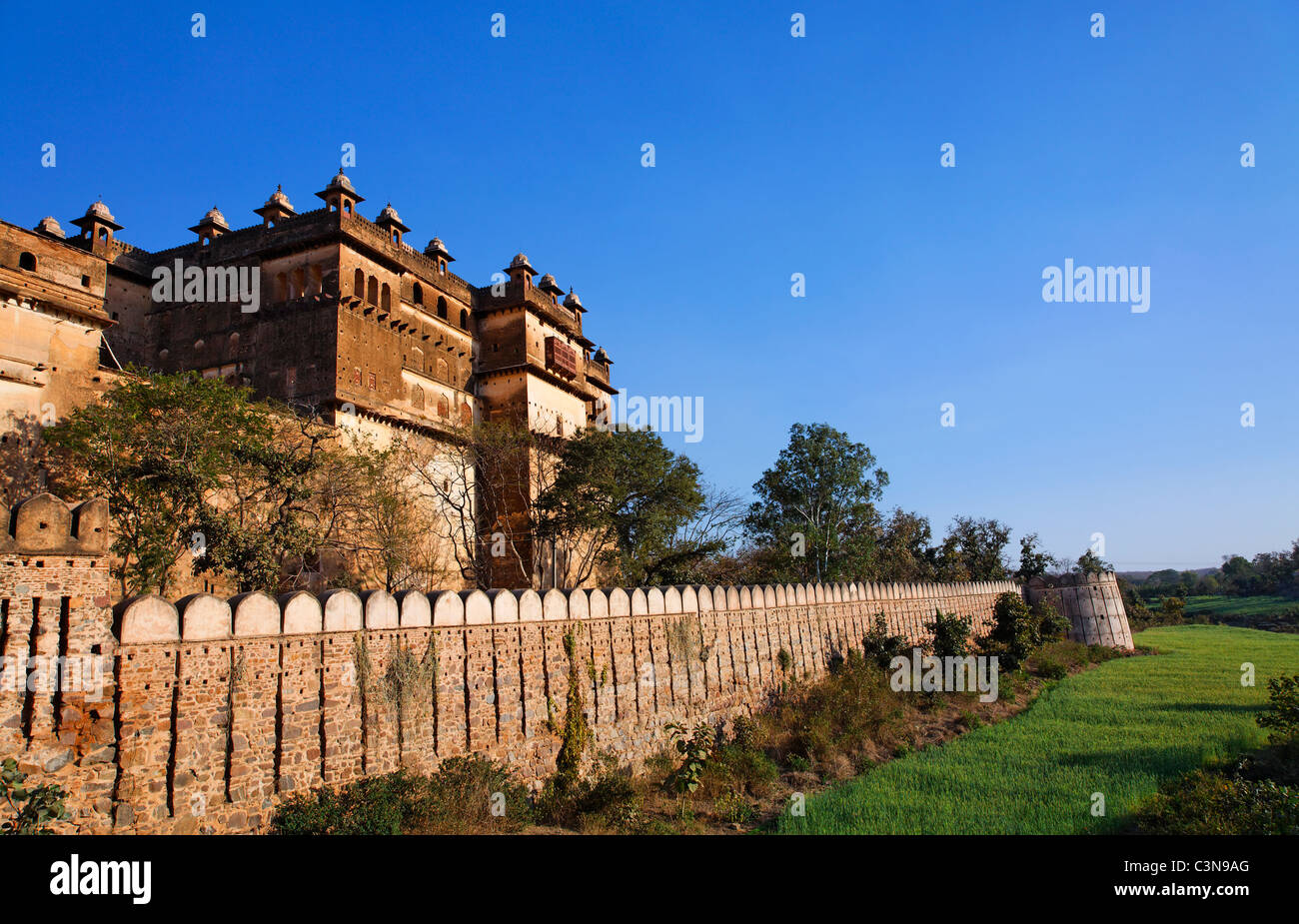 Indien - Madhya Pradesh - Orchha - Raj Mahal Stockfoto