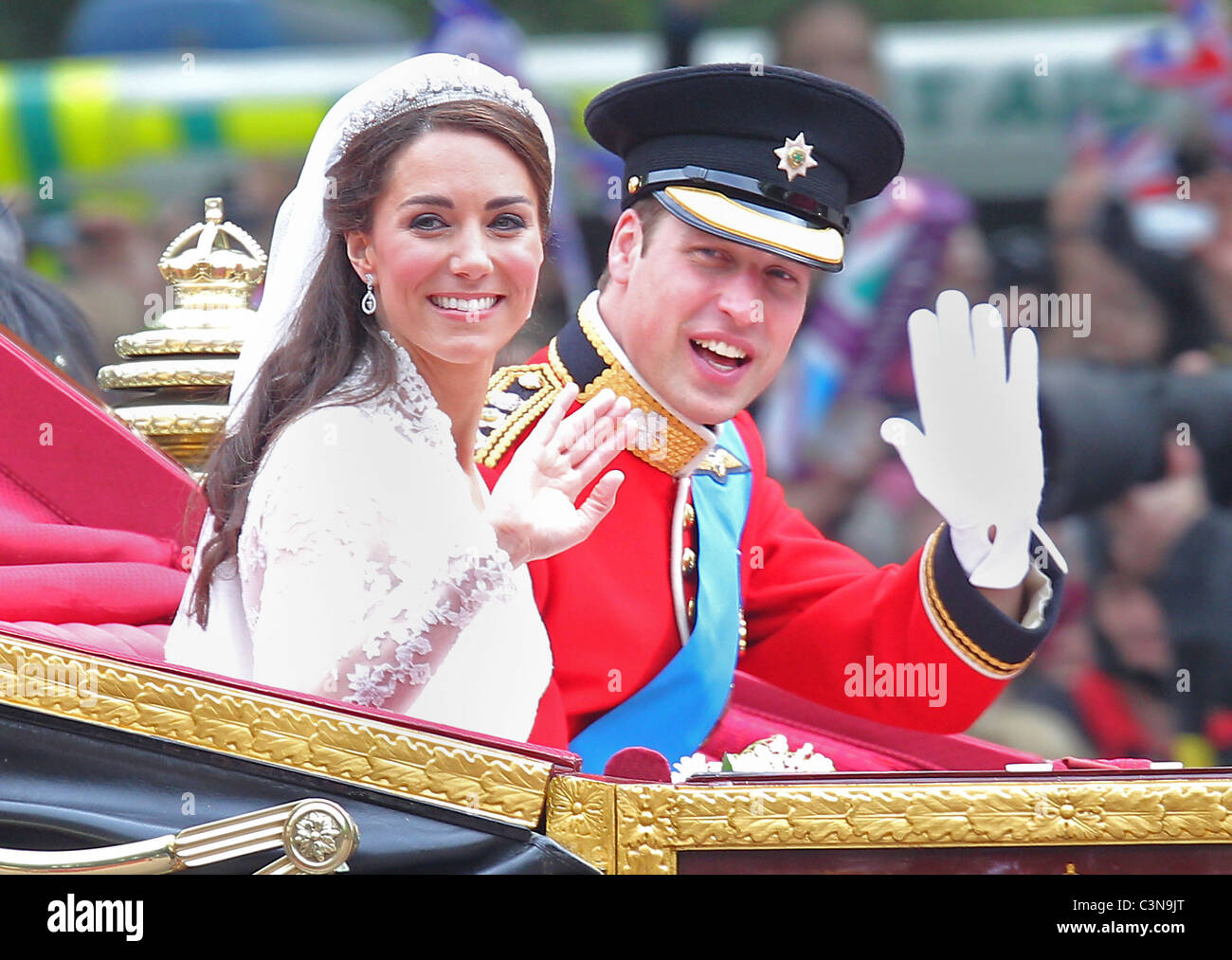 Königliche Hochzeit von Prinz William, Catherine Middleton in der Westminster Abbey. Bild von Philip Toscano Stockfoto