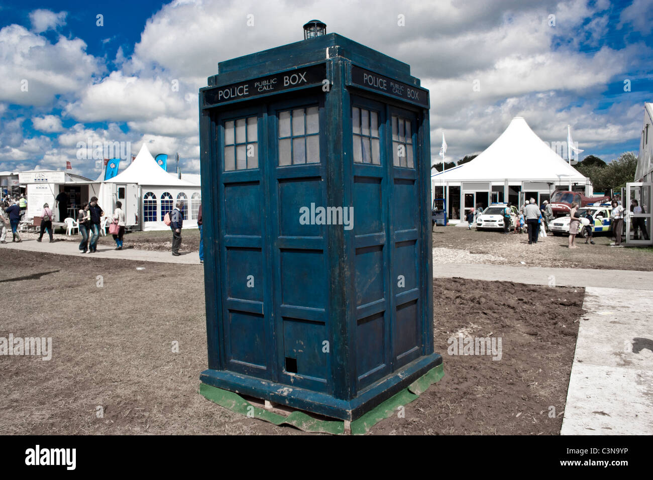 Die Tardis an das National Eisteddfod Stockfoto