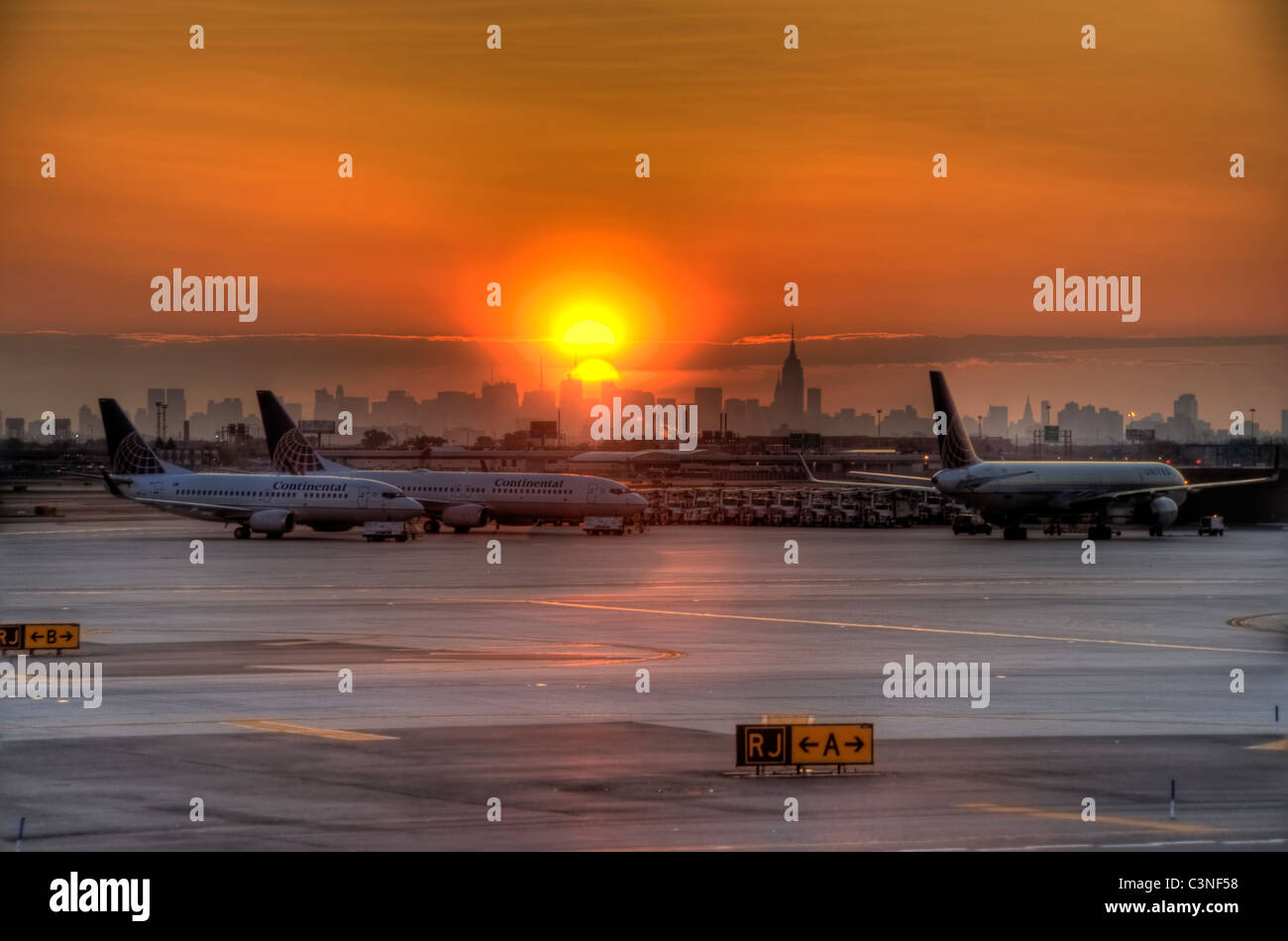 Newark-Sunrise Stockfoto