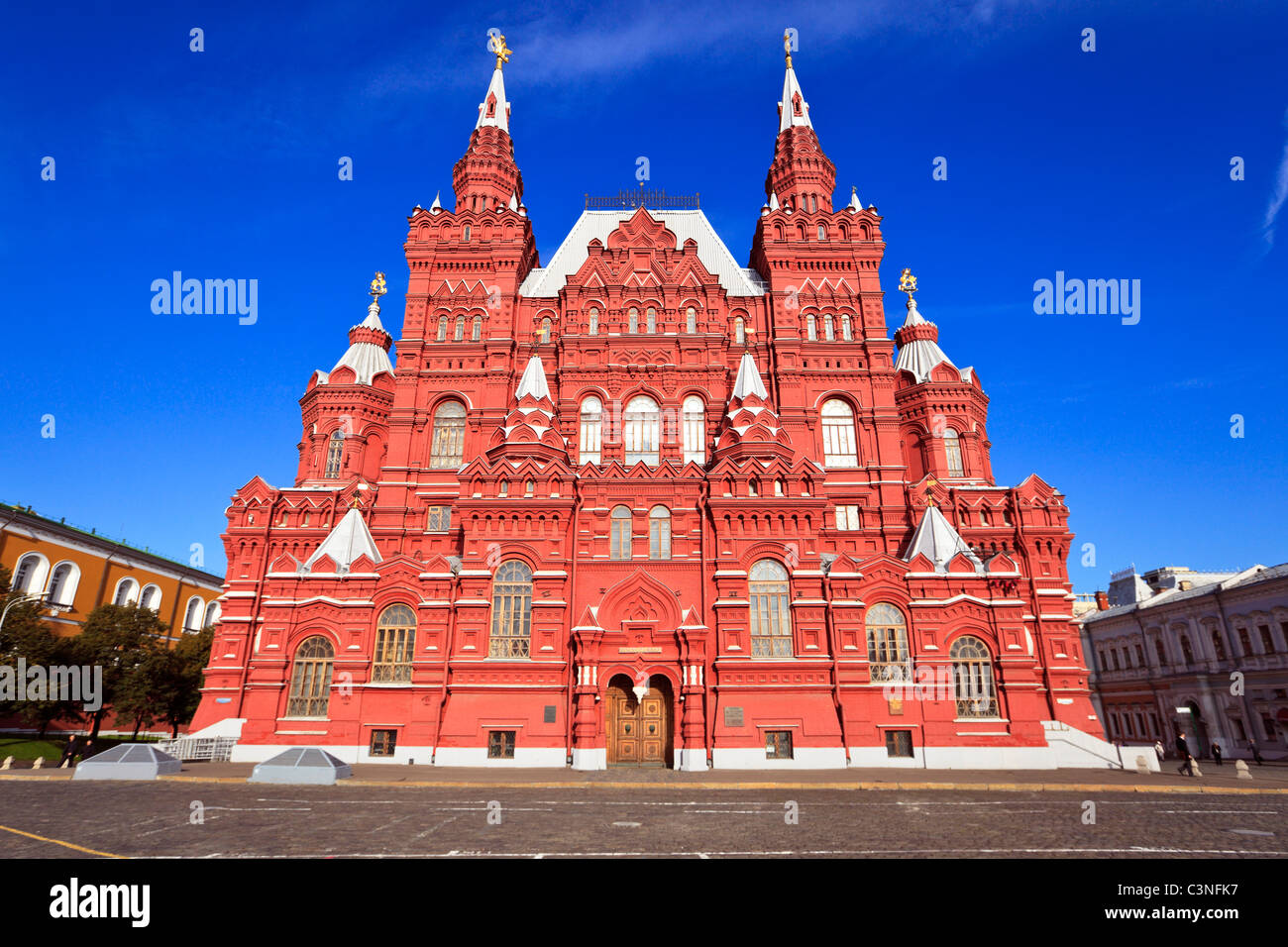Ansicht des berühmten historischen Museum am Roten Platz. Moskau, Russland. Stockfoto