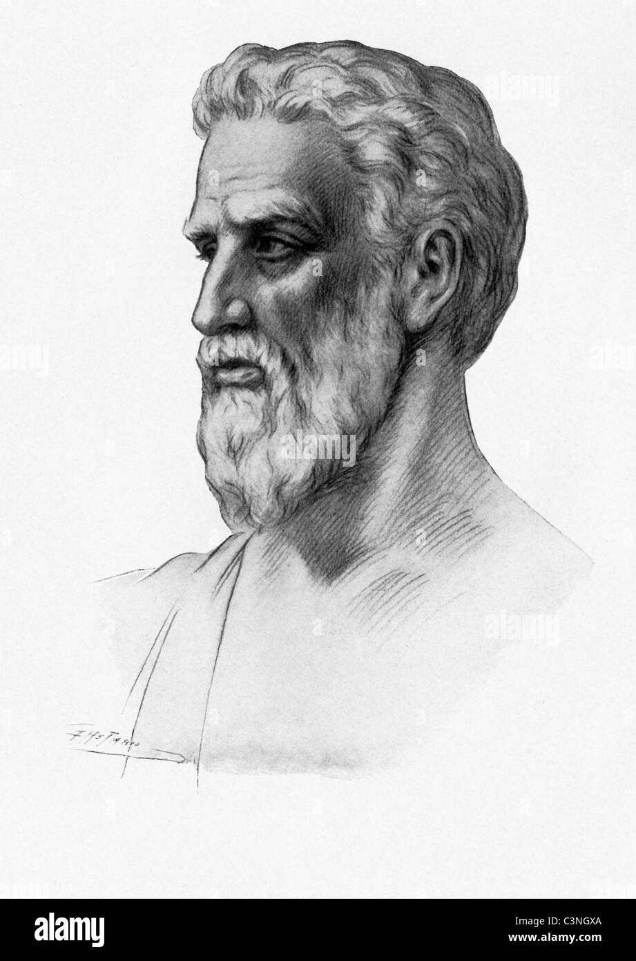Pythagoras (582B.C. 507 c.) war ein griechischer Philosoph, der auf
