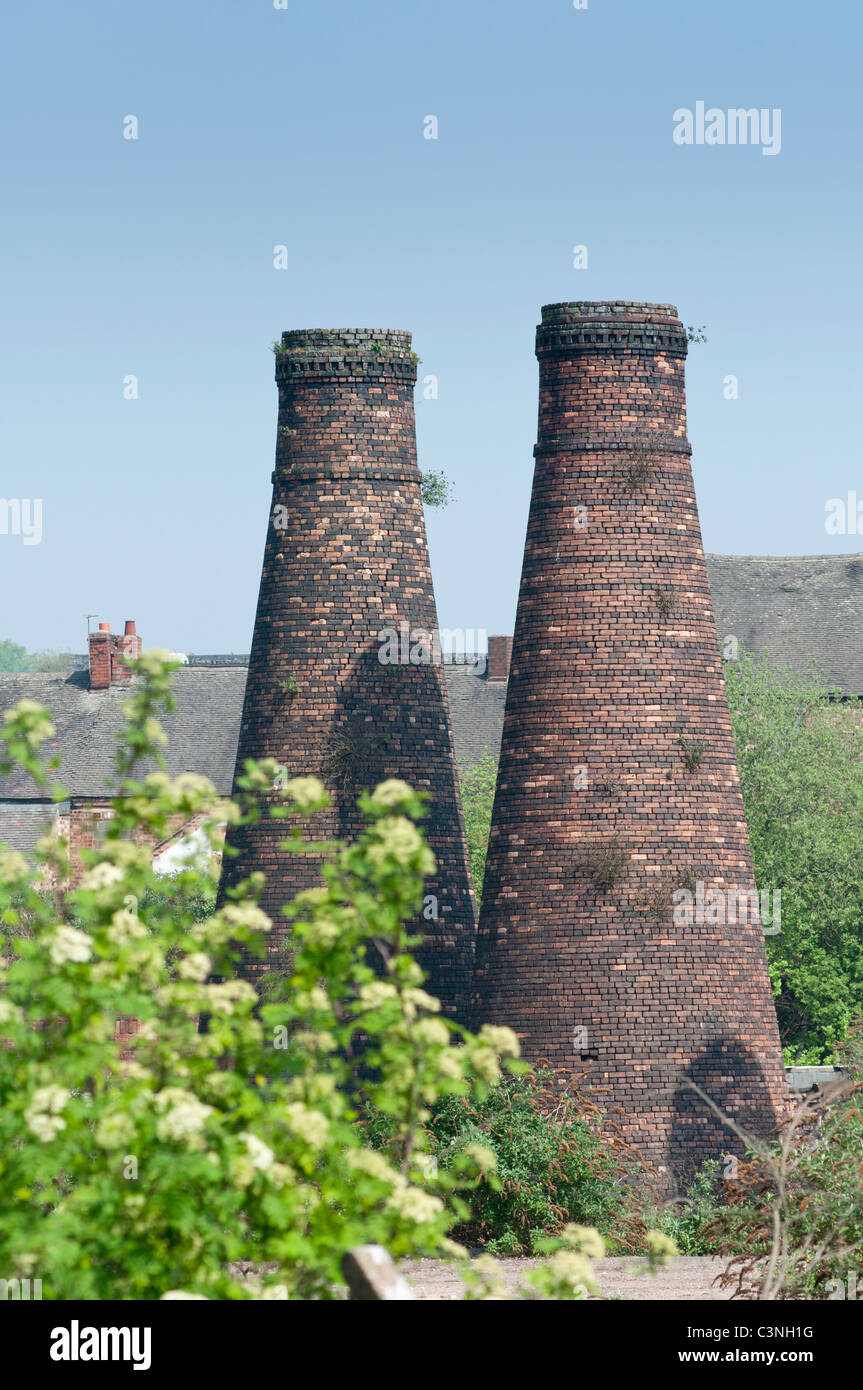 Acme Mergel Flasche Töpferöfen in Burslem Stoke on Trent Stockfoto