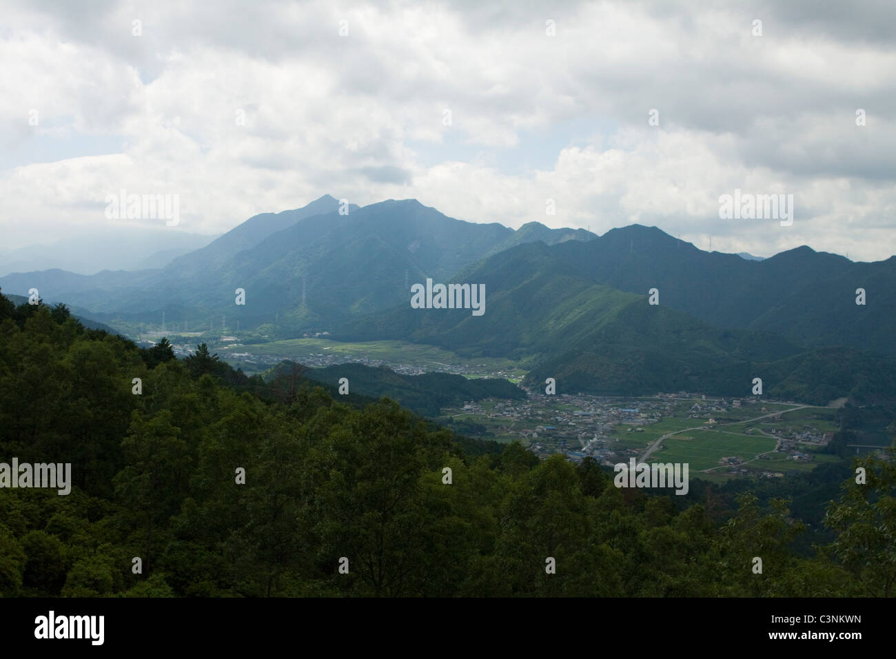 Blick auf das japanische Dorf Seiwa in der Präfektur Mie, West-Honshu, Japan Stockfoto