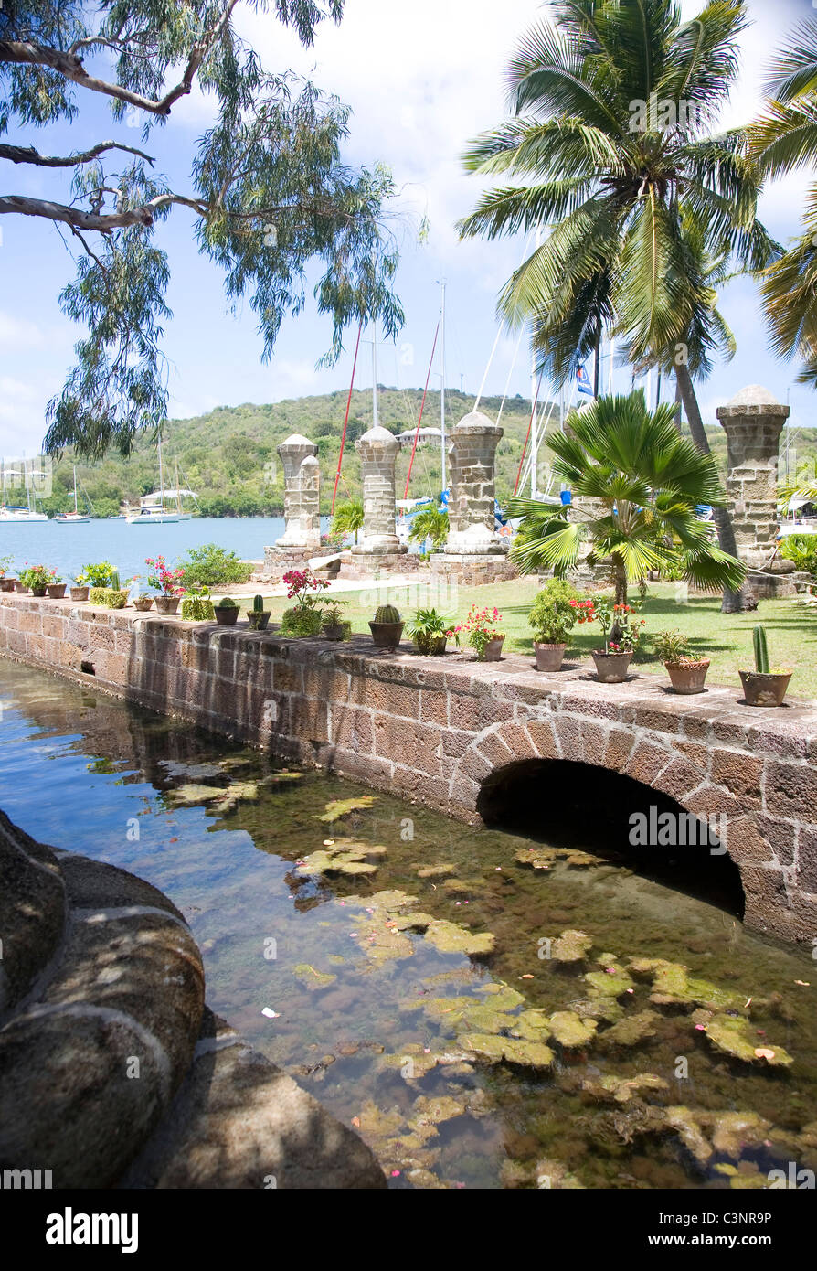 Nelsons Dockyard in Antigua Stockfoto