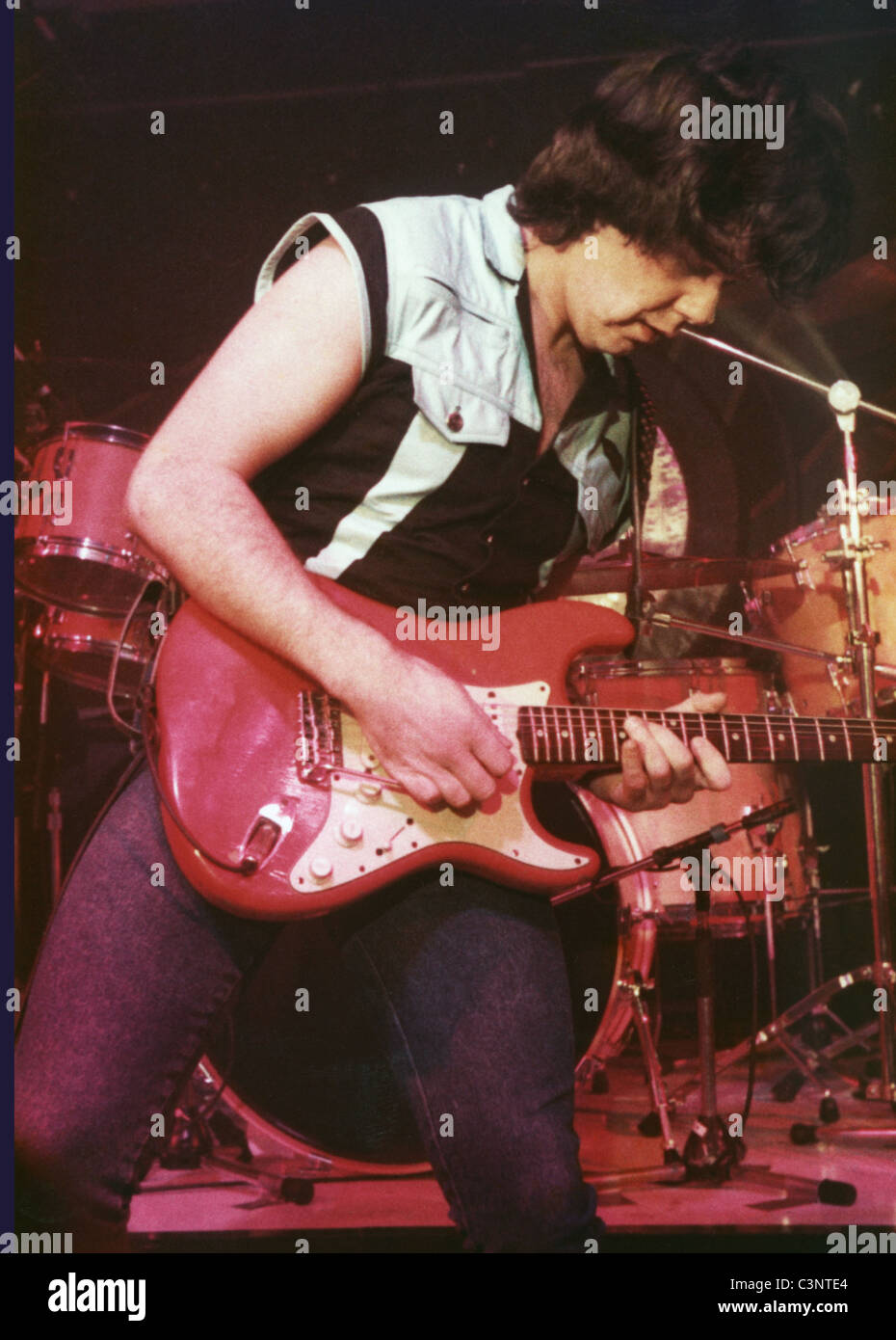 Gary Moore im Konzert Nottingham Rock City 1984 Stockfoto